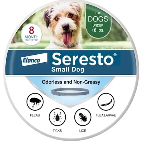 Flea and Tick Collar Seresto Solid Dog Imidacloprid/Flumethrin 0.44 oz