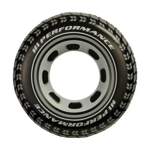 Floating Tube Black Vinyl Inflatable Giant Tire Black