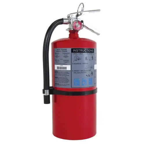 Rechargeable Fire Extinguisher, 20 lb Capacity, Monoammonium Phosphate, 20-A:120-B:C Class Red Rechargeable Fire Extinguisher, 20 lb Capacity, Monoammonium Phosphate, 20-A:120-B:C Class Red