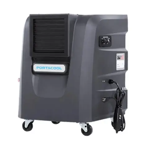 Cyclone Portable Evaporative Cooler, 10 gal Tank, 2-Speed, 115 V, 2.5 A, Gray Cyclone Portable Evaporative Cooler, 10 gal Tank, 2-Speed, 115 V, 2.5 A, Gray