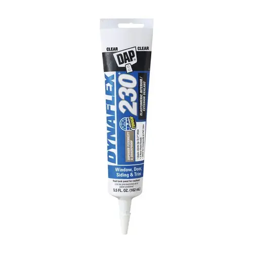 Sealant Dynaflex 230 Clear Siliconized Acrylic 5.5 oz Clear Sealant Dynaflex 230 Clear Siliconized Acrylic 5.5 oz Clear