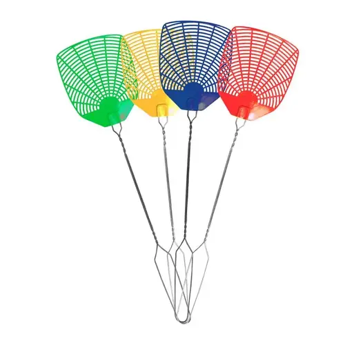 Fly Swatter Assorted Plastic Assorted - pack of 24