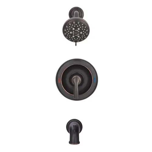Tub and Shower Faucet HIlliard 1-Handle Mediterranean Bronze Mediterranean Bronze Tub and Shower Faucet HIlliard 1-Handle Mediterranean Bronze Mediterranean Bronze