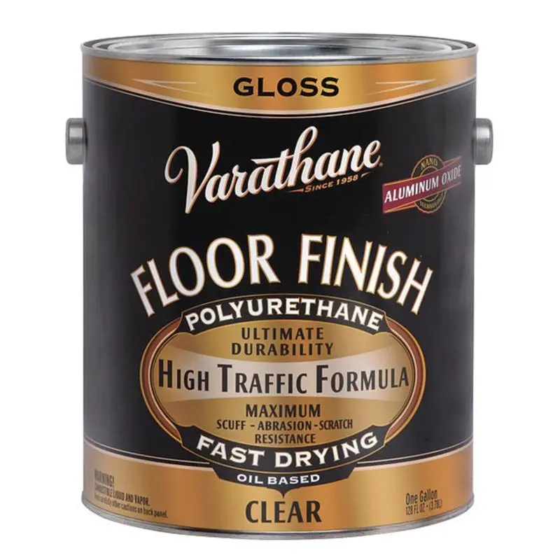 Varathane Floor Finish Paint Gloss Liquid Crystal Clear 1 gal Can 130031 Varathane Floor Finish Paint Gloss Liquid Crystal Clear 1 gal Can 130031