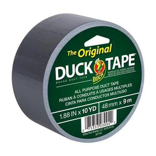 Duct Tape, 10 yd L, 1.88 in W, Silver Duct Tape, 10 yd L, 1.88 in W, Silver