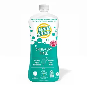 Lemi Shine 020121006-XCP6 Dishwasher Rinse Aid Lemon Scent Liquid 21 oz - pack of 6