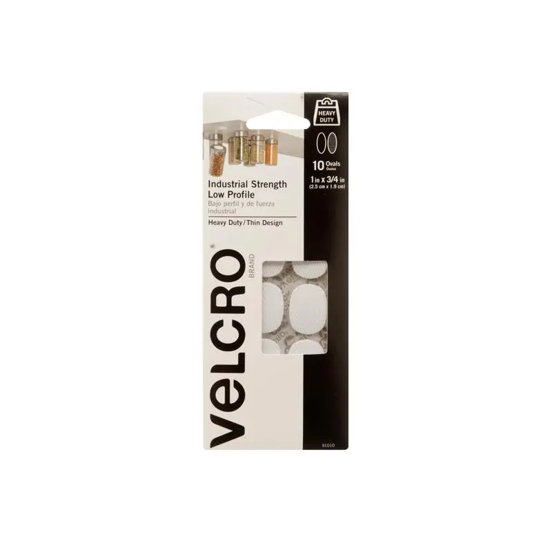 VELCRO Brand Hook and Loop Fastener Ultra Mate Small 1 L White - pack of 60 91010-XCP6