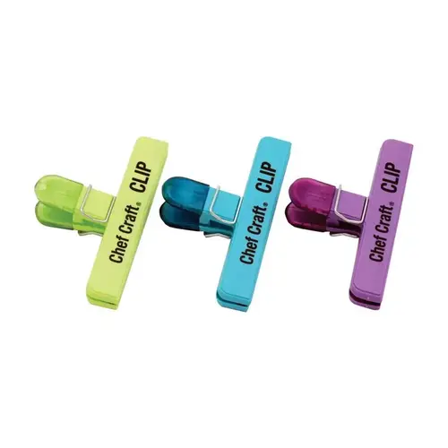 Bag Clip Assorted Colors Plastic Assorted Colors Blue/Green/Purple Bag Clip Assorted Colors Plastic Assorted Colors Blue/Green/Purple