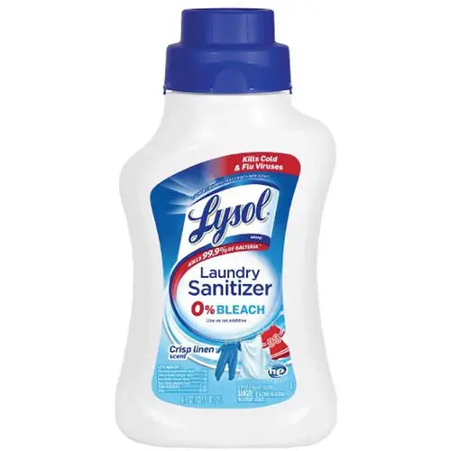 Lysol Laundry Sanitizer, Liquid, Crisp Linen, 41 Oz, Carton Of 6 Lysol Laundry Sanitizer, Liquid, Crisp Linen, 41 Oz, Carton Of 6
