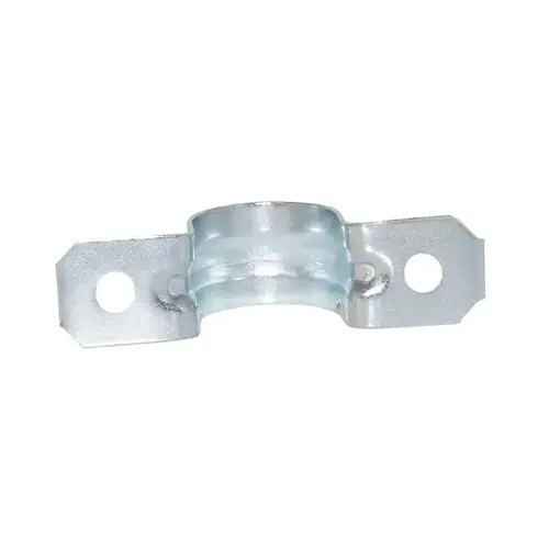2 Hole Strap ProConnex 1-1/4" D Zinc-Plated Steel Silver 2 Hole Strap ProConnex 1-1/4" D Zinc-Plated Steel Silver