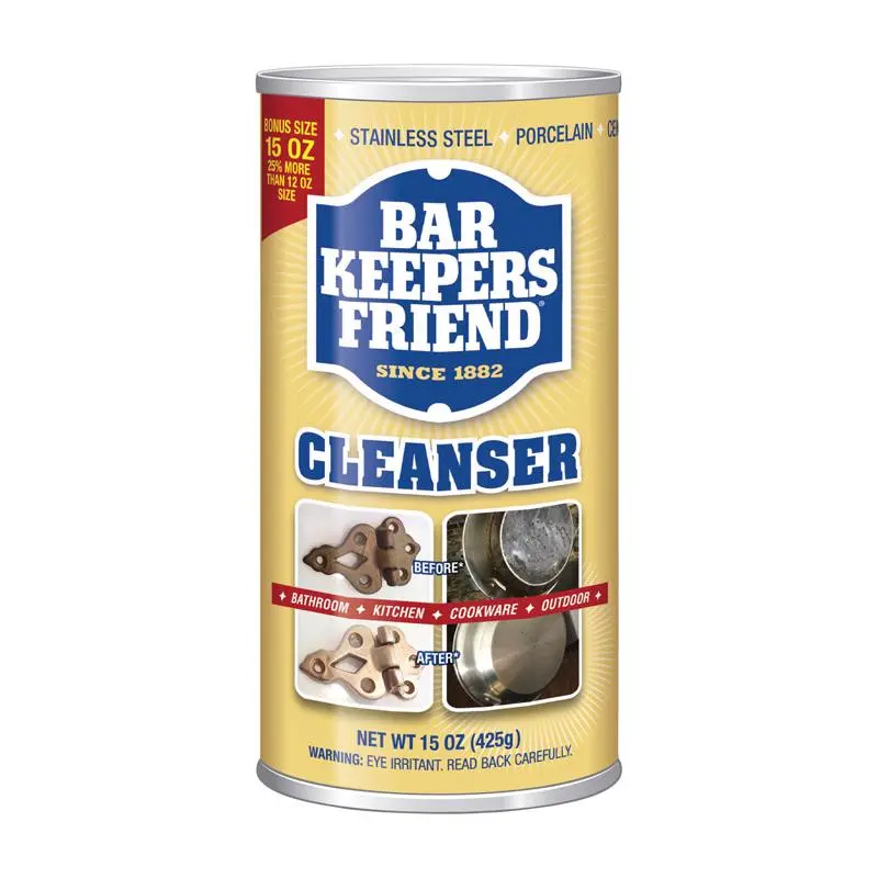 Bar Keepers Friend Stainless Steel Cleaner & Polish No Scent 15 oz Powder - pack of 12 11584-XCP12 Bar Keepers Friend Stainless Steel Cleaner & Polish No Scent 15 oz Powder - pack of 12 11584-XCP12
