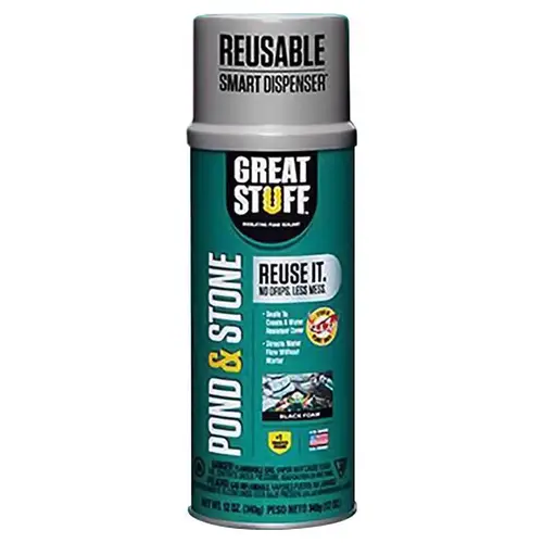 Foam Sealant Smart Dispenser Black Polyurethane Insulating 12 oz Black