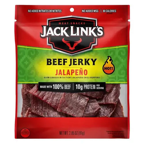 Beef Jerky, Jalapeno Flavor, 2.85 oz Beef Jerky, Jalapeno Flavor, 2.85 oz