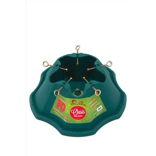 Christmas Tree Stand, Green Plastic, 10 Ft. Tree