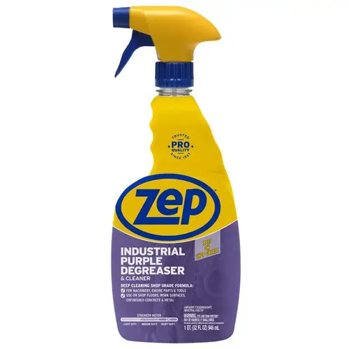 Cleaner and Degreaser Industrial Purple Unscented Scent 32 oz Liquid Clear