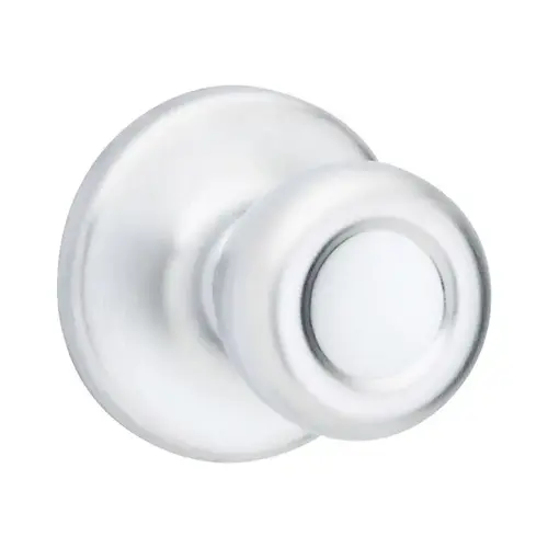 Door Knob, Satin Chrome, 1-3/8 to 1-3/4 in Thick Door, 2-1/4 in Strike - pack of 6 Door Knob, Satin Chrome, 1-3/8 to 1-3/4 in Thick Door, 2-1/4 in Strike - pack of 6