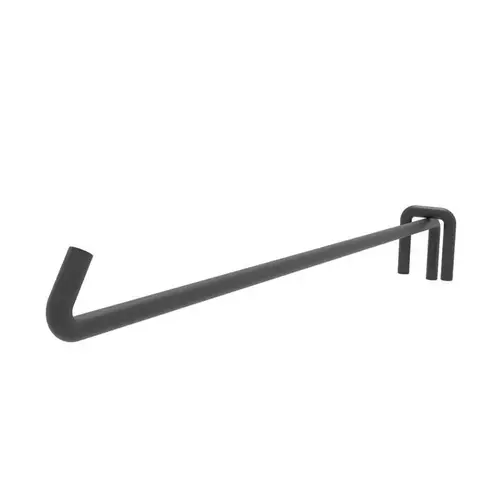 Cross Tube Divider 2" H X 1" W X 19" L Black Hook Metal Black Cross Tube Divider 2" H X 1" W X 19" L Black Hook Metal Black