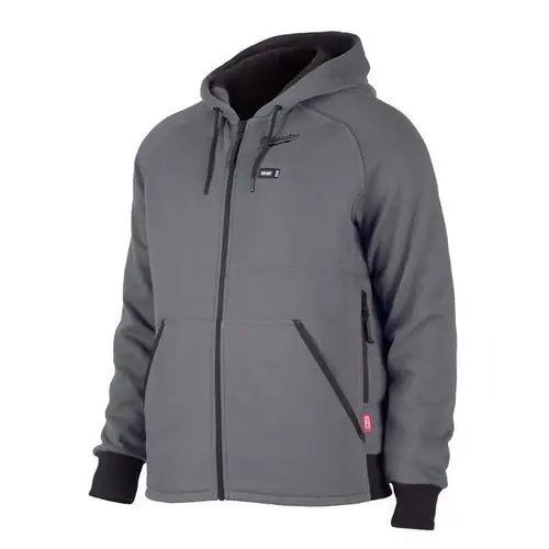 Heated Hoodie Kit M12 XL Long Sleeve Men's Full-Zip Gray Gray Heated Hoodie Kit M12 XL Long Sleeve Men's Full-Zip Gray Gray