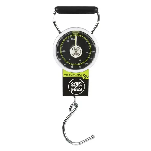 Stop and Lock Luggage Scale Black Black