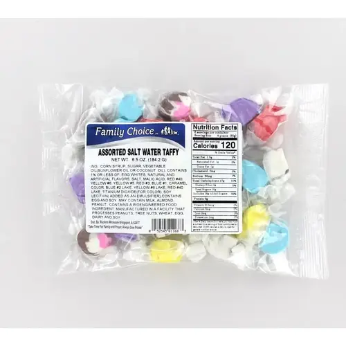 Taffy Candy, Assorted Fruits Flavor, 6.5 oz - pack of 12