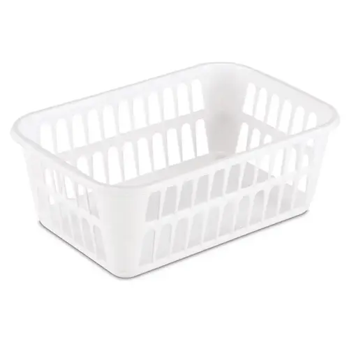 Storage Bin 1.3 cu ft White 4.25" H X 8" W X 11.25" D White
