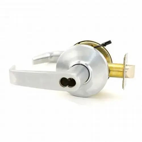 9KW Electromechanical Lock 2-3/4" Backset 7 Pin Storeroom Electrically Unlocked 15 Lever and D Rose with ANSI Strike Quick Connection Plug Satin Chrome Finish 9KW Electromechanical Lock 2-3/4" Backset 7 Pin Storeroom Electrically Unlocked 15 Lever and D Rose with ANSI Strike Quick Connection Plug Satin Chrome Finish