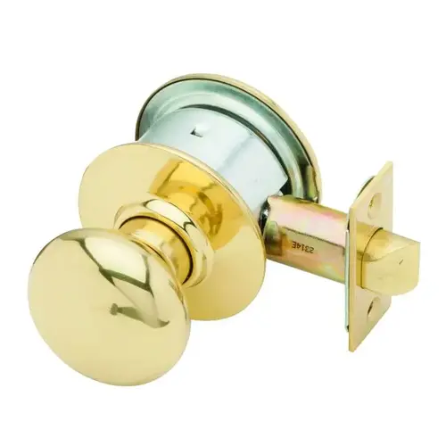 A Series Exit Plymouth Lock with 11096 Latch and 10001 Strike Bright Brass Finish A Series Exit Plymouth Lock with 11096 Latch and 10001 Strike Bright Brass Finish