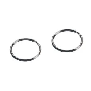 Hillman 701406 Key Ring 1-1/2" D Tempered Steel Silver Split Rings/Cable Rings Silver Pair