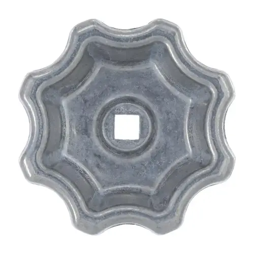 Faucet Handle, Metal, For: Outdoor Faucets Gray Faucet Handle, Metal, For: Outdoor Faucets Gray