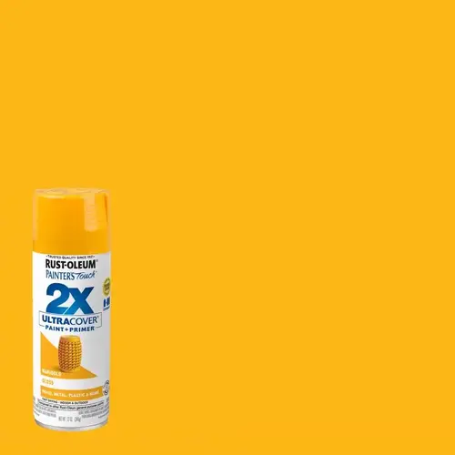 PAINTER'S Touch Gloss Spray Paint, Gloss, Marigold, 12 oz, Aerosol Can PAINTER'S Touch Gloss Spray Paint, Gloss, Marigold, 12 oz, Aerosol Can