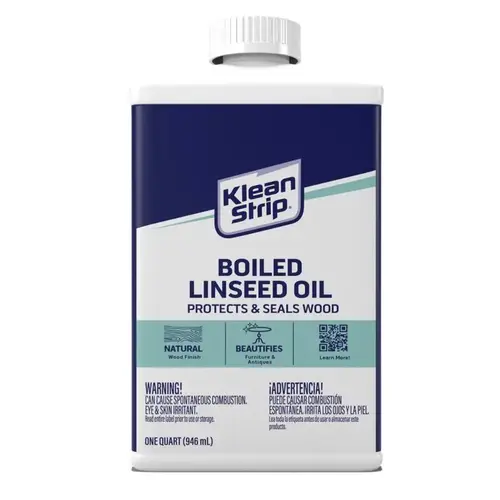 Boiled Linseed Oil Transparent Clear Oil-Based Linseed Oil Modified Alkyd 1 qt Clear
