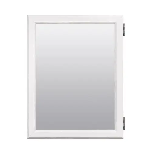 Medicine Cabinet/Mirror 19.25" H X 15.25" W X 4.25" D Rectangle White