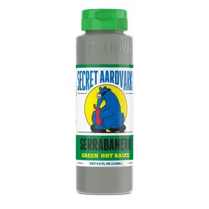 Secret Aardvark 00013 Hot Sauce Serrabanero Green 8 oz