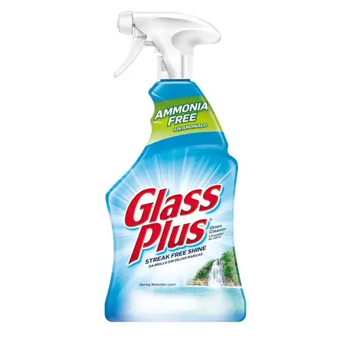 Glass and Surface Cleaner, 32 oz Bottle, Liquid, Citrus, Blue - pack of 9