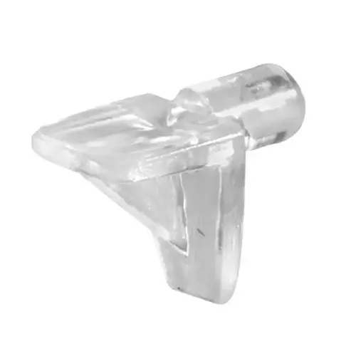 Shelf Support Peg, Plastic, 5 mm Dia Peg, 3/8 in L Peg Clear - pack of 8 Shelf Support Peg, Plastic, 5 mm Dia Peg, 3/8 in L Peg Clear - pack of 8