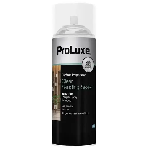 Sanding Sealer, Liquid, 12 oz, Aerosol Can Clear