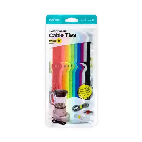 TIE CABLE ASSORTED 5IN & 8IN - pack of 120 TIE CABLE ASSORTED 5IN & 8IN - pack of 120