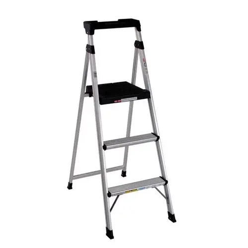 Step Ladder Lite Solutions 5 ft. H Aluminum Type II 225 lb. capacity Step Ladder Lite Solutions 5 ft. H Aluminum Type II 225 lb. capacity