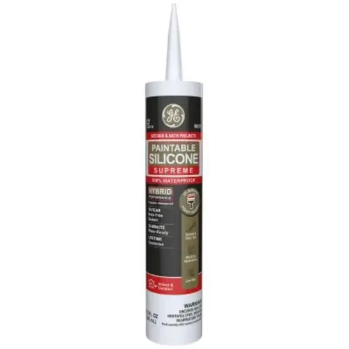 Caulk Sealant Supreme White Supreme Silicone Kitchen and Bath 10.1 oz White - pack of 12 Caulk Sealant Supreme White Supreme Silicone Kitchen and Bath 10.1 oz White - pack of 12