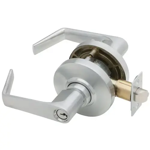 AL Series Storeroom Saturn Lock C Keyway with 11096 Latch 10025 Strike Satin Chrome Finish
