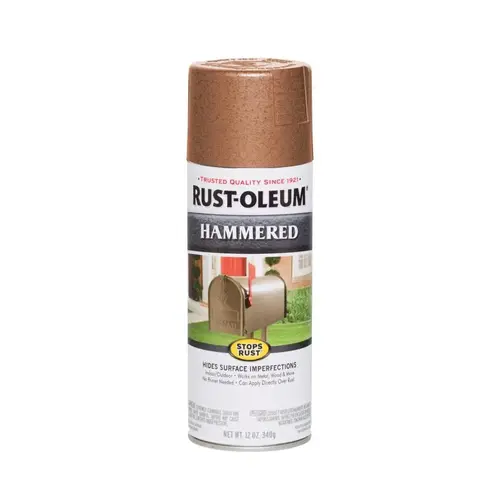 STOPS RUST Spray Paint, Hammered, Copper, 12 oz, Aerosol Can STOPS RUST Spray Paint, Hammered, Copper, 12 oz, Aerosol Can