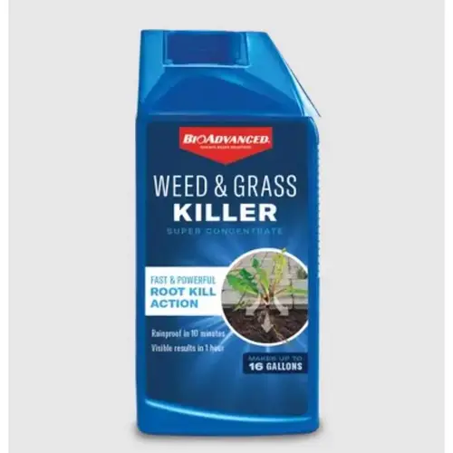 Super Concentrated Weed and Grass Killer, Liquid, Blue, 32 oz Bottle