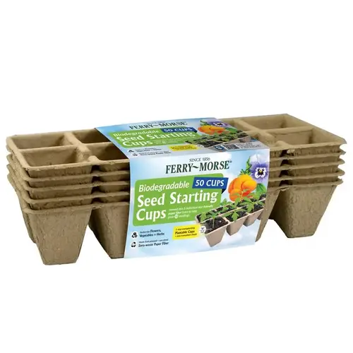Plant Transplant Starting Tray 50 Cells 1.75" H X 1.75" W Brown Plant Transplant Starting Tray 50 Cells 1.75" H X 1.75" W Brown