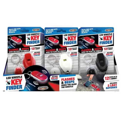 Key Finder Plastic Assorted LED Whistle Assorted Key Finder Plastic Assorted LED Whistle Assorted