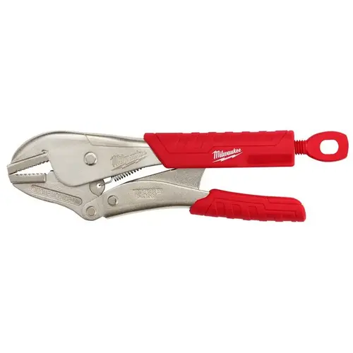 Straight Jaw Locking Pliers Torque Lock 10" Forged Alloy Steel Silver Straight Jaw Locking Pliers Torque Lock 10" Forged Alloy Steel Silver