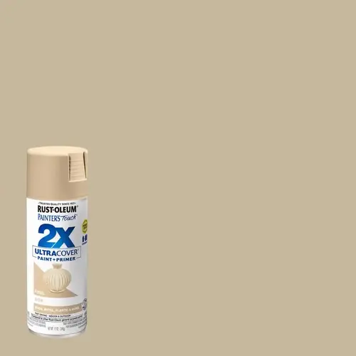 PAINTER'S Touch Satin Spray Paint, Satin, Fossil, 12 oz, Aerosol Can PAINTER'S Touch Satin Spray Paint, Satin, Fossil, 12 oz, Aerosol Can