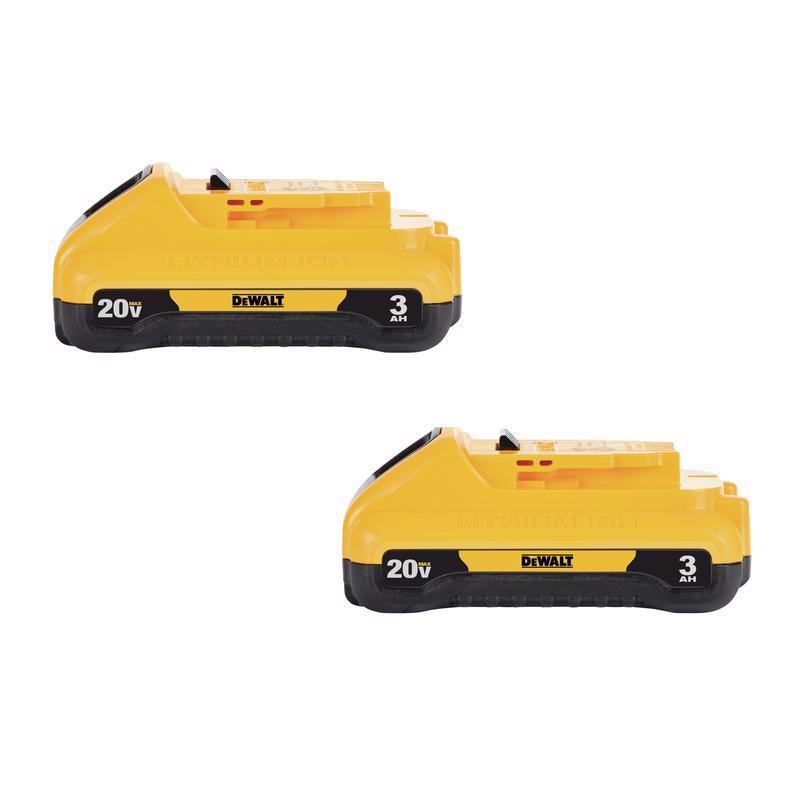 DEWALT DCB230-2 Compact Battery Pack 20V MAX DCB230-2 3 Ah Lithium-Ion Pair