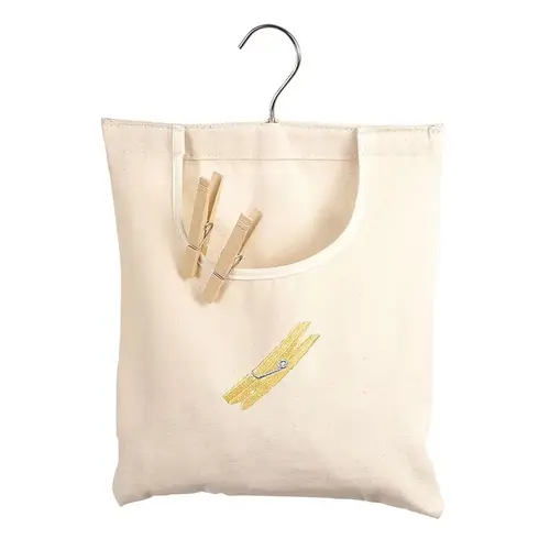 Canvas Clothespin Bag Natural