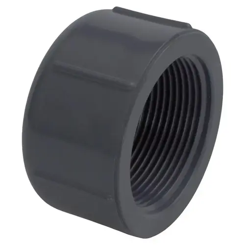 Threaded Cap Schedule 80 1/2" FPT T X 1/2" D FPT PVC Threaded Cap Schedule 80 1/2" FPT T X 1/2" D FPT PVC