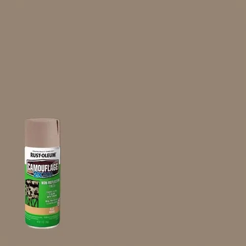 Camouflage Spray Paint, Ultra Flat, Khaki, 12 oz, Aerosol Can Camouflage Spray Paint, Ultra Flat, Khaki, 12 oz, Aerosol Can